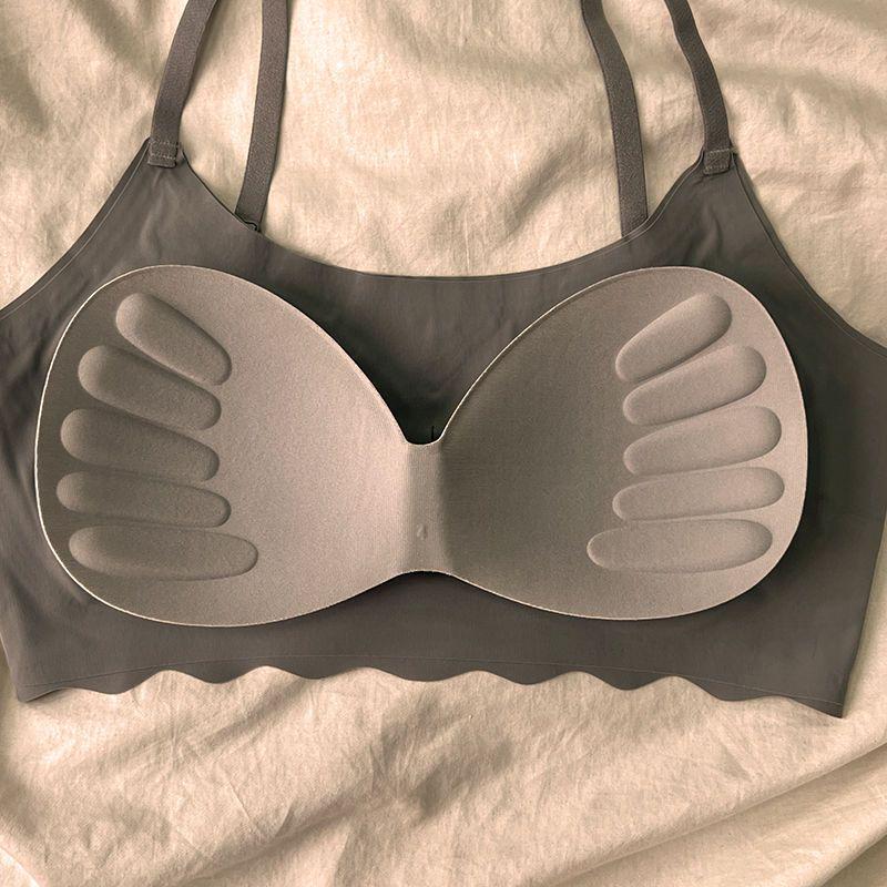 Seamless Ice Silk Sports Camisole with Built-in Bralette