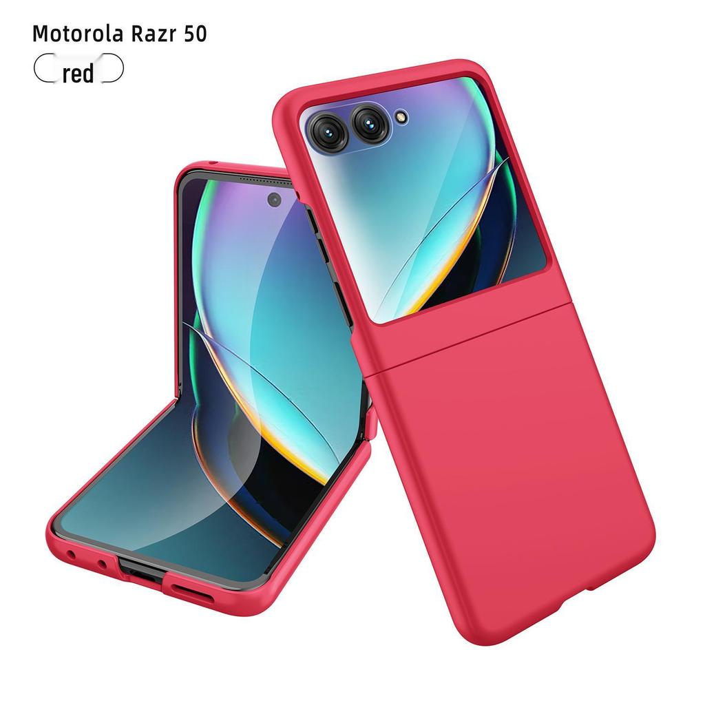 Motorola Razr50 Folding Screen Skin-Feel Protective Case with Tempered Film