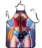 Superhero Women Men Apron Funny Novelty Chef Cooking Bbq Kitchen Aprons Cleaning
