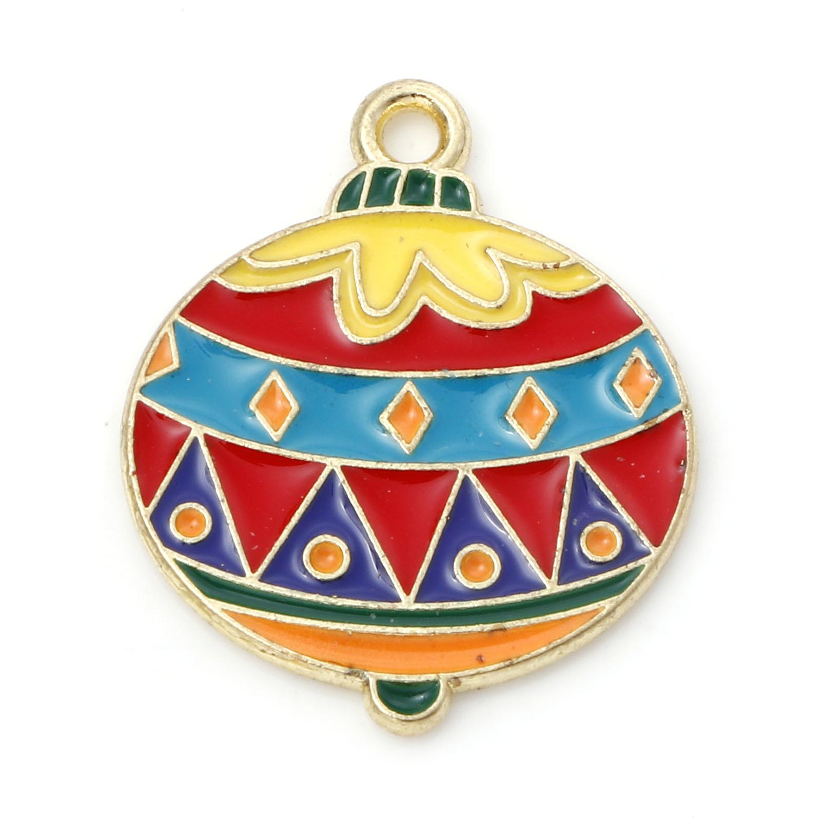 

10 PCs Zinc Based Alloy Christmas Charms Enamel Christmas Tree Santa Snow Deer Charms For Jewelry Making Diy Necklace Earring