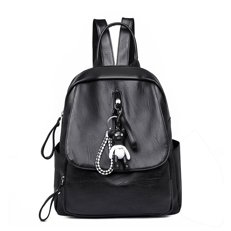Schoolbag1011 new trend Korean version fashion PU leather backpack women's casual backpack large capacity anti-theft backpack