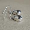 Natural White Topaz Earrings, Crystal Earrings, Handmade Earring, 925 Sterling Silver Earrings, Gift for her, Teardrop Earrings