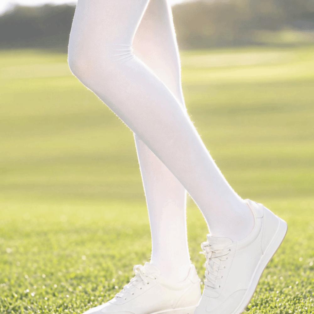2pcs Ice Silk Leg Sleeves UPF 50 Cooling Sleeves Cooling Thigh High Stockings Daily Wear