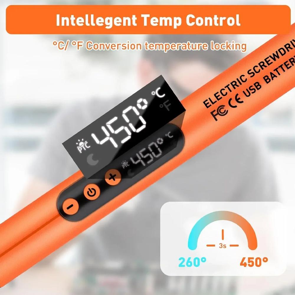 USB Electric Soldering Iron Adjustable Temperature Digital Display Portable Welding Tool For Electronics Repair Rework DIY