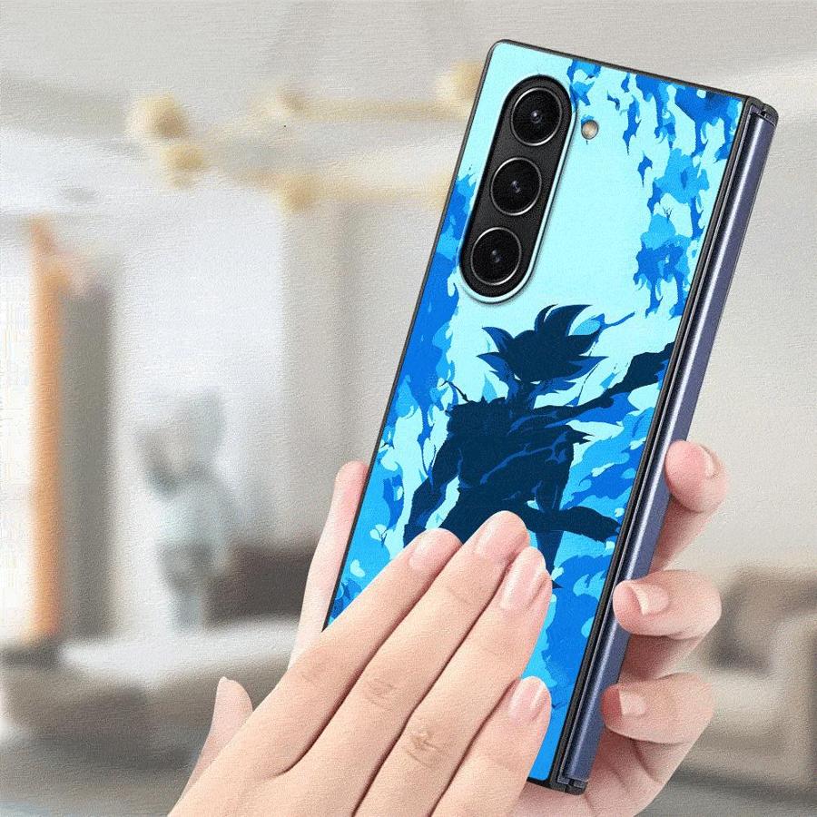 Dragon Ball Cool Guku Art Case for Samsung Galaxy ZFold3 ZFold5 Z Fold 7 6 5 4 3 ZFold6 ZFold4 ZFold7 Back Phone Cover