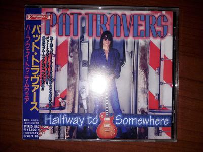 CD PAT TRAVERS  Halfway To Somewhere RRCY1001 ROADRUNNER 1996 Japan Rock Used