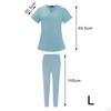 Elastic Waist Scrub Set for and Jogging, Featuring Soft Breathable Design Medical