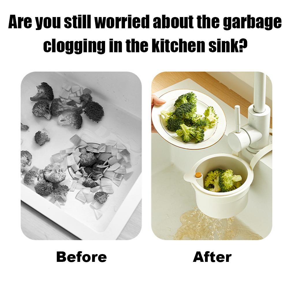 Creative Faucet Hanging Filter Basket Detachable Openable Bottom Cover Kitchen Garbage Filter Quickly Drain Dry-Wet Separation