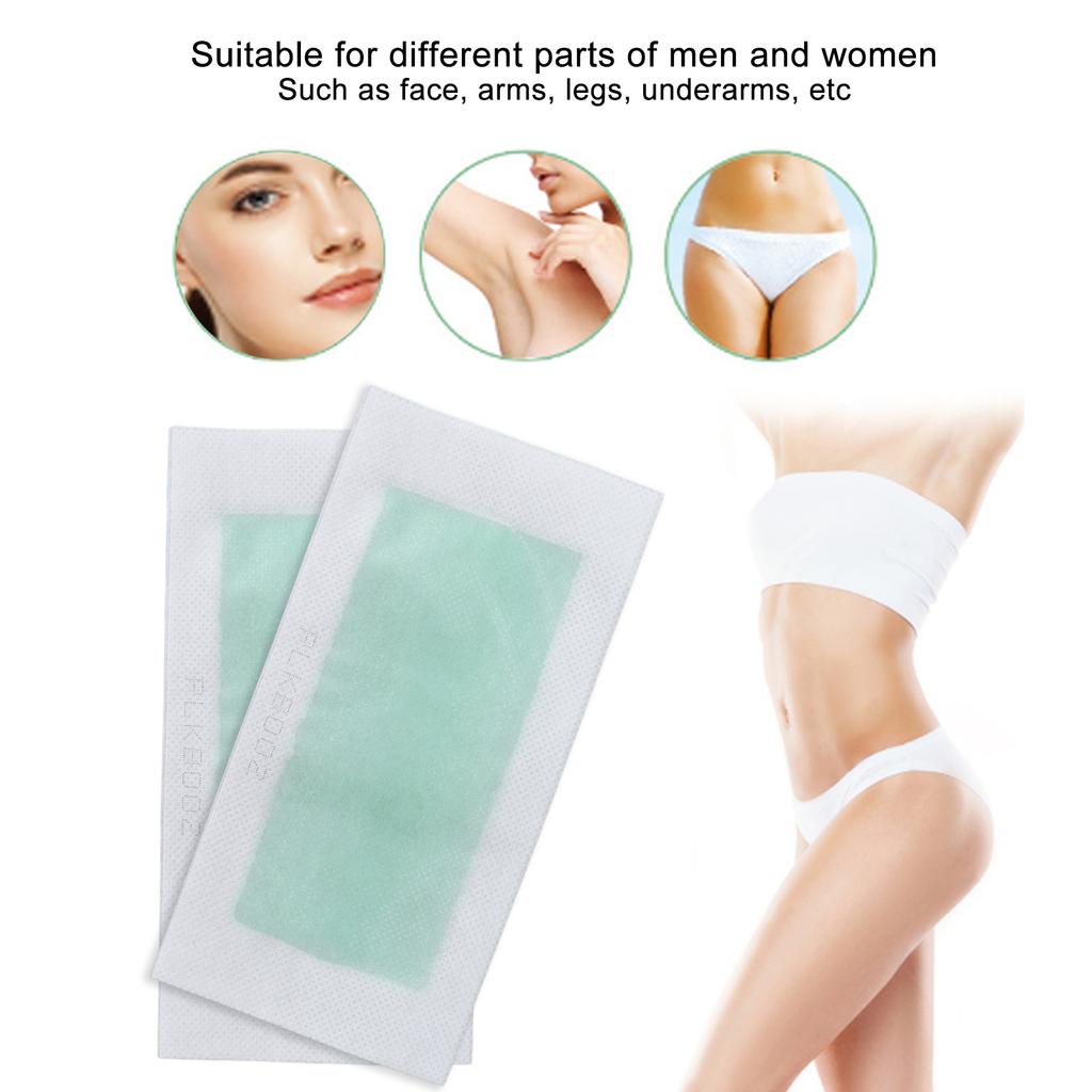 40pcs Wax Strips Kit Double Sides Fast Hair Remover Strips with Cleaning Pads for Armpit Arm Legs