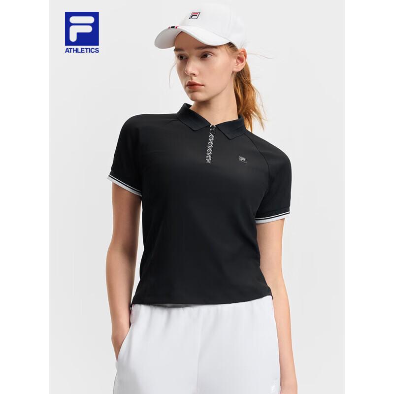 FILA Women s Knit Short Sleeve Polo Tennis Shirt S