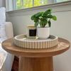 Coffee Table Decorative Tray Round Desktop Storage Tray Cosmetic Storage Tray Decoration for Home Desktop Storage Decoration