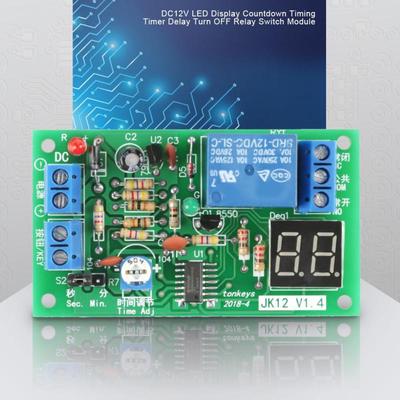DC12V Display LED Conto alla rovescia Temporizzazione Ritardo Spegnimento Modulo interruttore relè