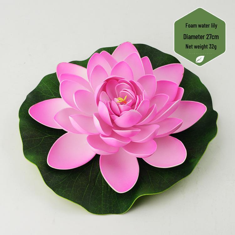 Artificial Lotus Leaf & Lotus Flower Pond Decorations for Fish Tanks & Living Rooms
