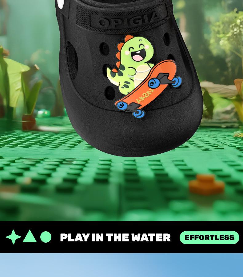 Sandales Sabots Antidérapantes en EVA pour Enfants, Semelle Épaisse, Port Extérieur, Convient aux Garçons et Filles d'Âge Moyen et Plus Âgés