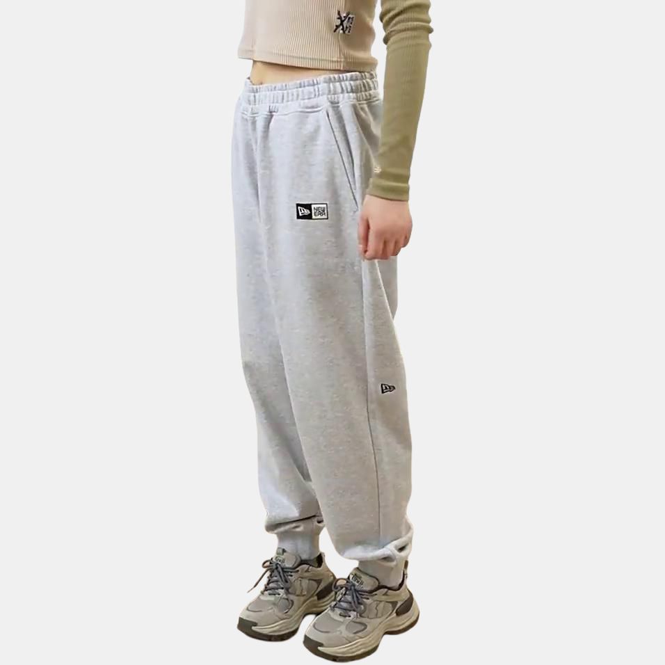 New Era FW24 Trend Attitude Series Logo Letter Logo Casual Cuffed Knit Joggers Unisex Joggers Gray 14385169