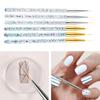 Yousheng 3Pcs Nail Drawing Pens Unique Pattern Ultra-thin Acrylic Nail Art Carving Pens DIY Manicure Gadget for Women