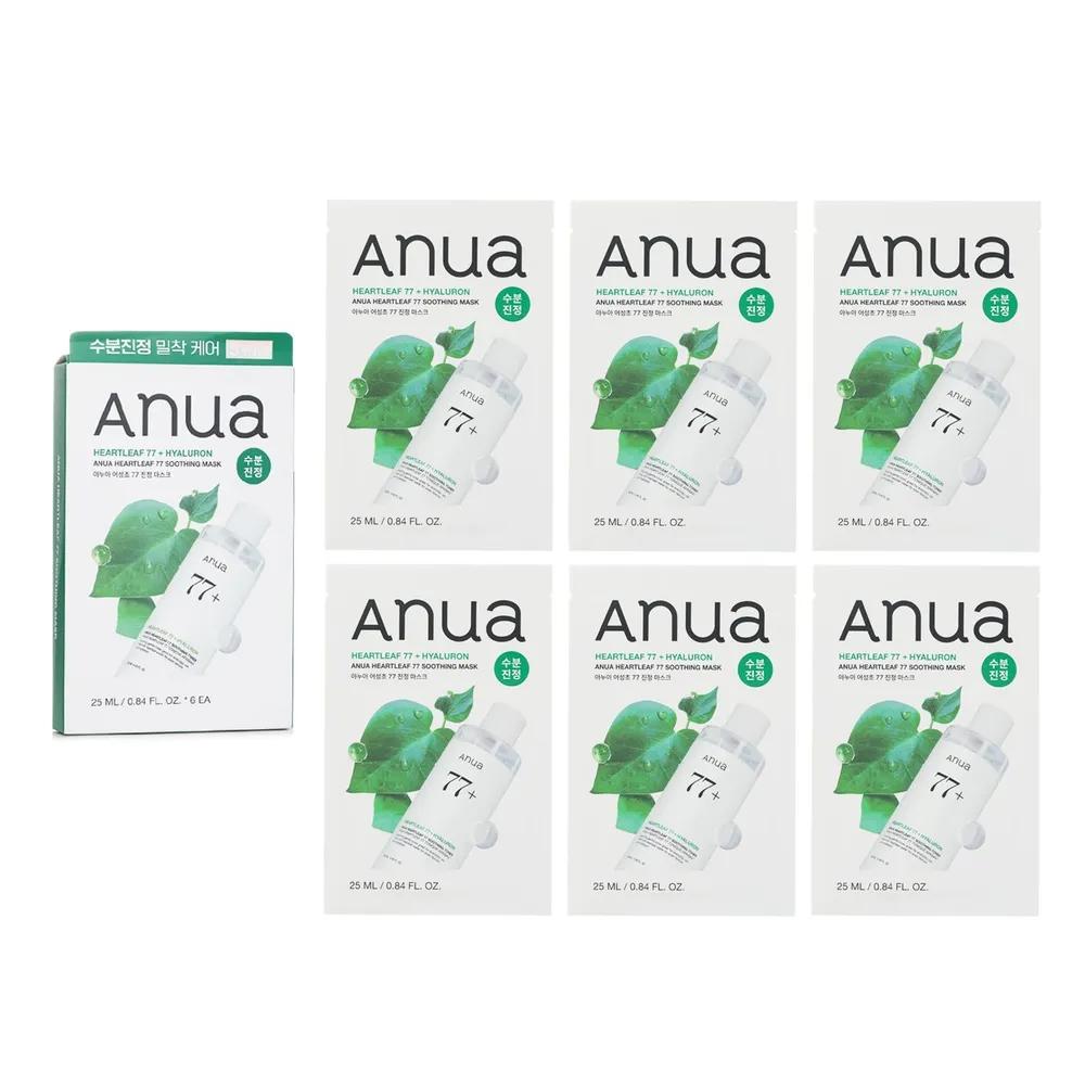 anua Heartleaf 77 Soothing Mask 6 x 25ml