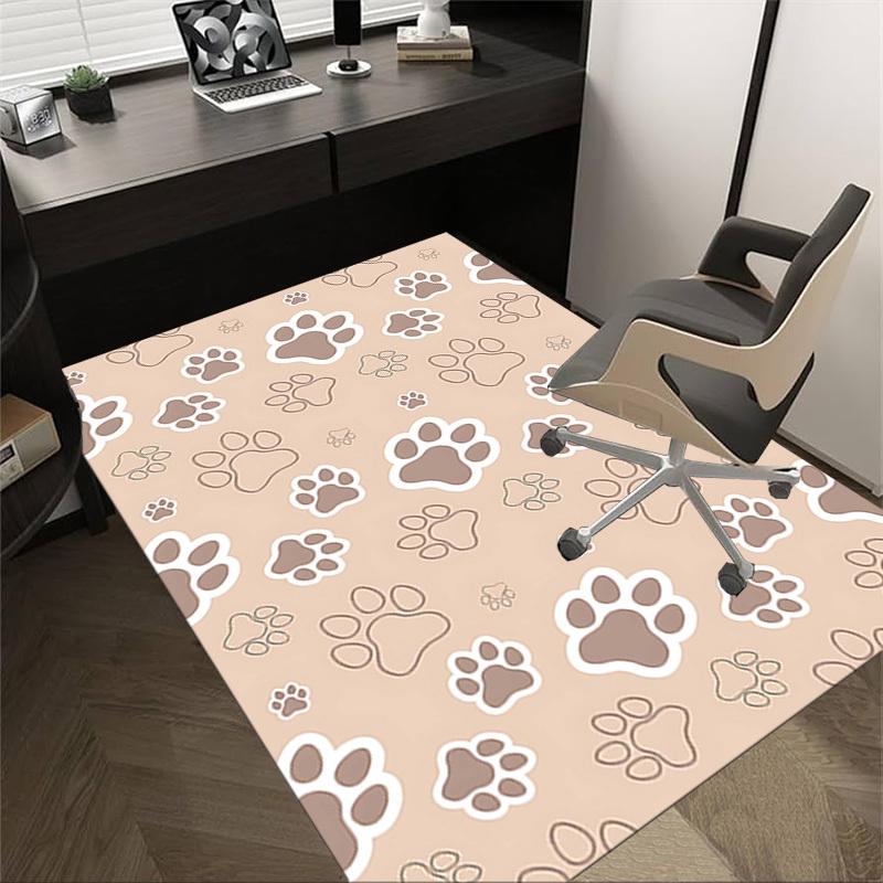 1PC Paw prints Anti-slip carpet, suitable for Office, bedroomand playrooms. It can also be used as a sofa footrest cover-W71