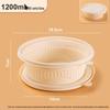 Kompostierbare 1200 ml Runde Takeaway-Essensschale