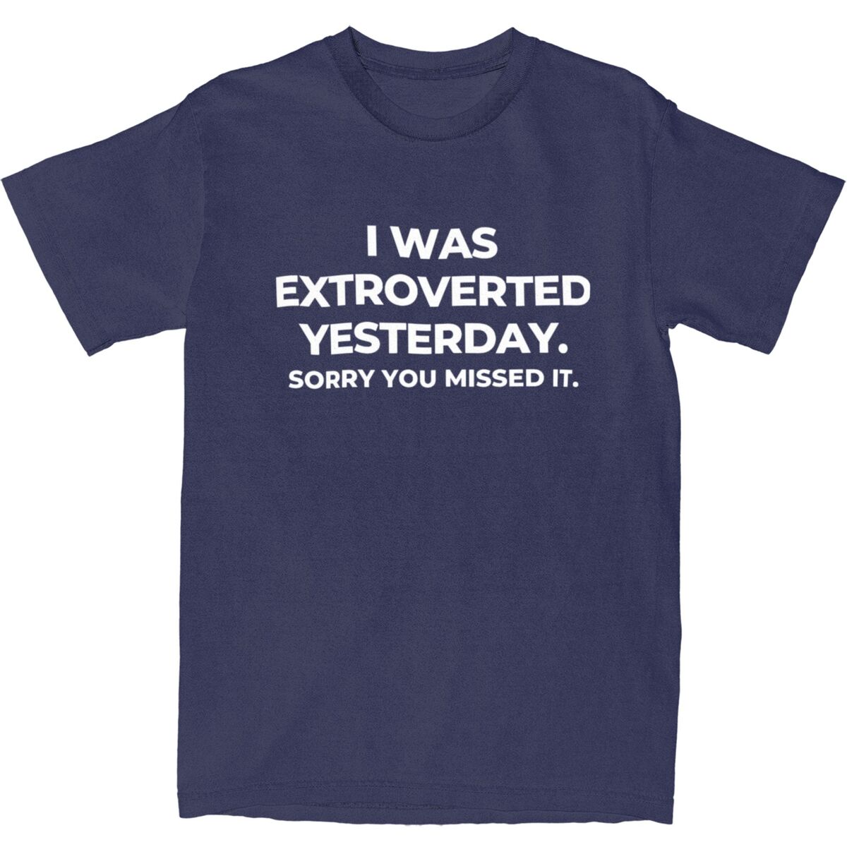 

Винтажная футболка для интровертов, хлопковые футболки с забавными высказываниями, модная крутая футболка для мужчин, летние потрясающие повседневные топы с короткими рукавами XXXL темно-синий