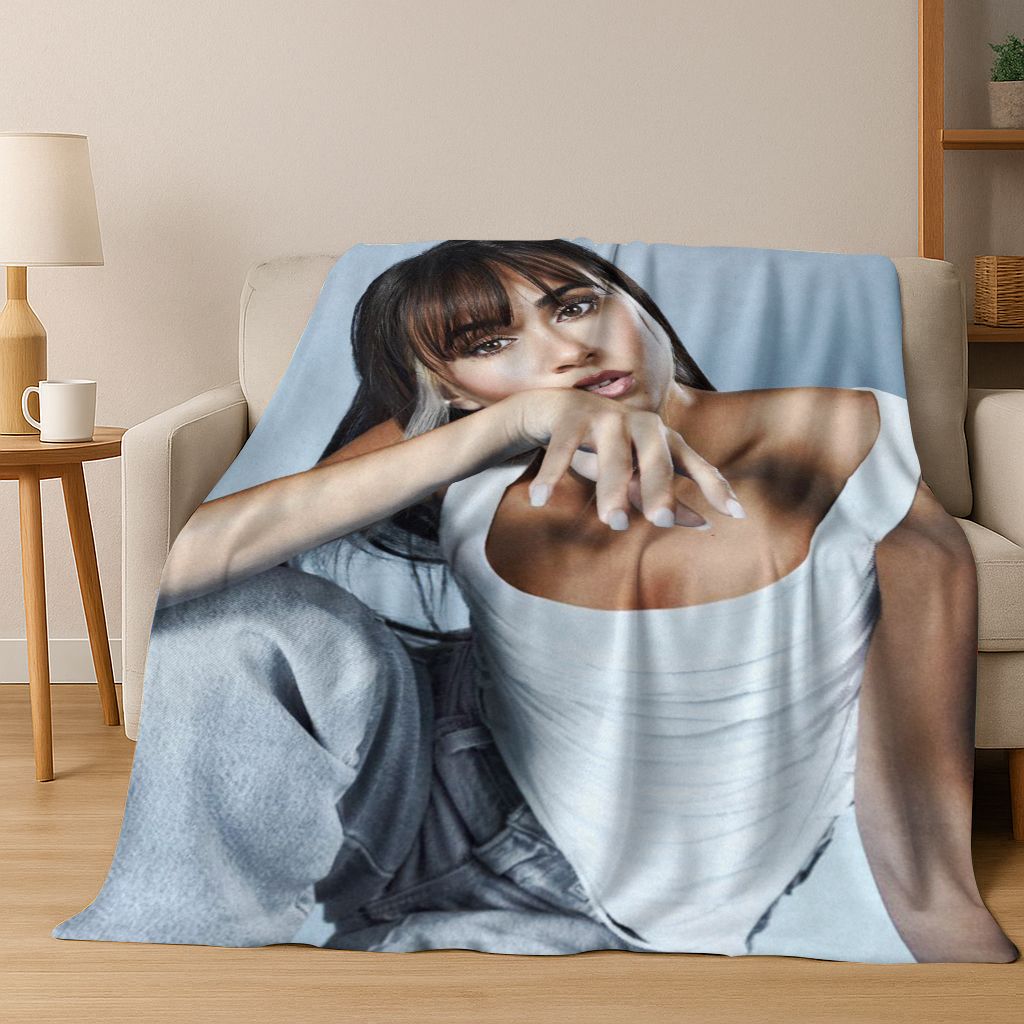 3D A-Aitana Spanish Singer Art Flannel Blanket,Cozy Soft Throw Blanket for Home Bedroom Bed Sofa Picnic Office Cover Gift Kids