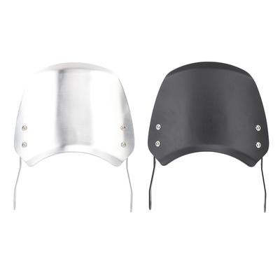 Motorcycle Windshield Aluminum Universal Front Wind Deflector with Mount for 6.5in To 9.45in Round H