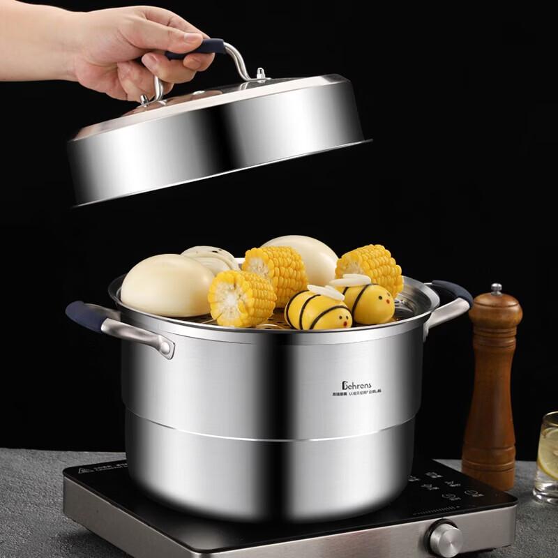Beilunsi 304 Stainless Steel Two-Tier Steamer