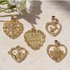 50th Anniversary Gold-Plated Heart Pendant Necklace for Women