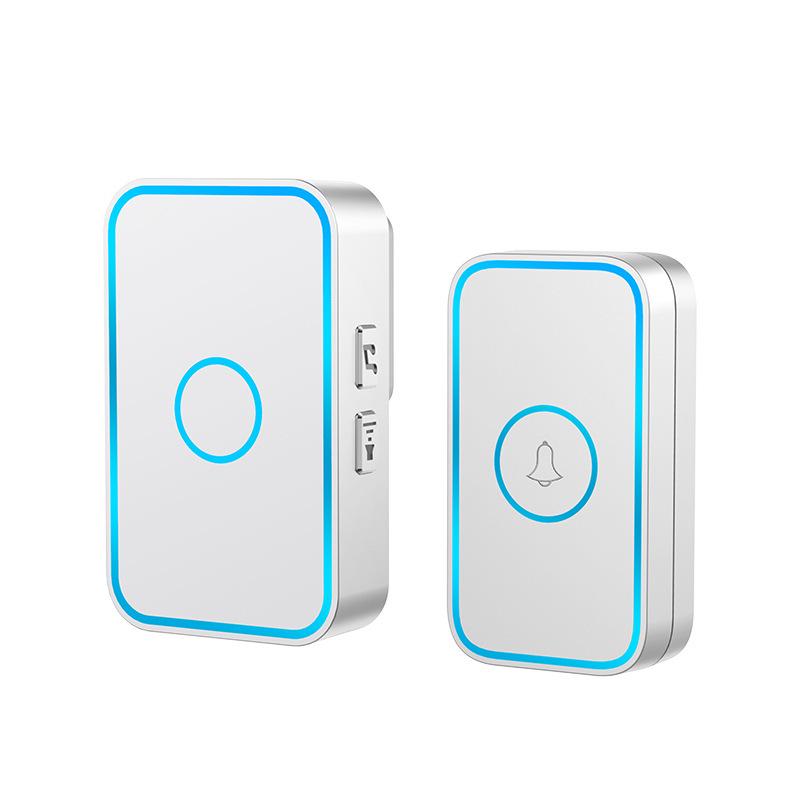 Kajia Si Wireless Long-Range Smart Music Doorbell for Elderly White EU 1R1T