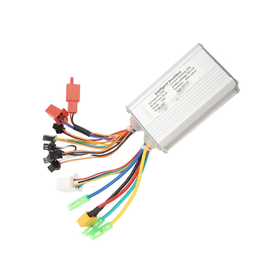 36V 20A Bicycle Controller Aluminum Alloy Multi Protection Scooter Motor Speed Controller for Electric Bicycle