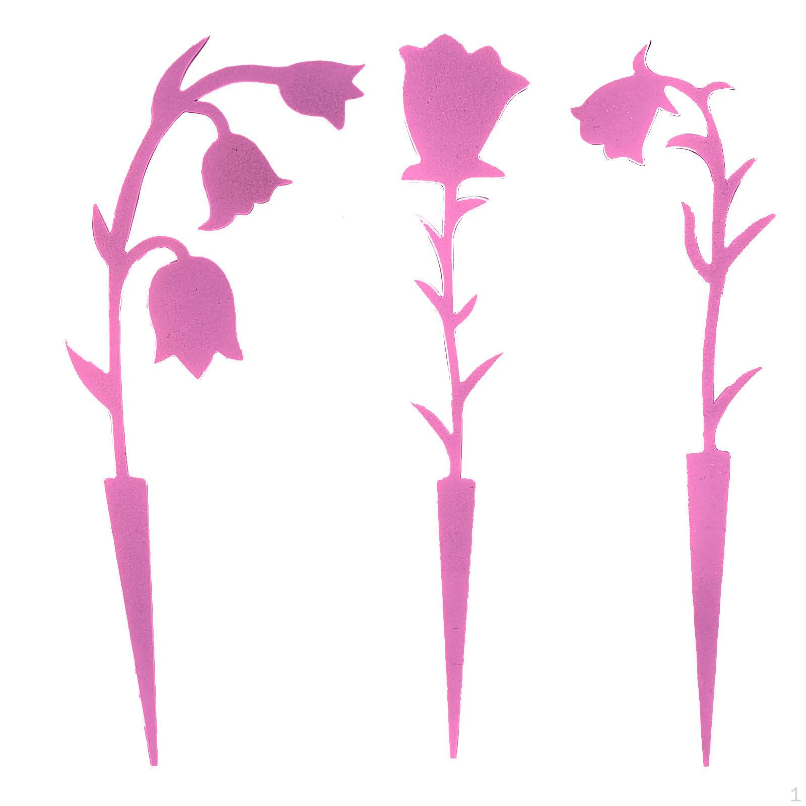 

3 шт. Колья для цветочных горшков Садовый кол для ландыша для растений красный