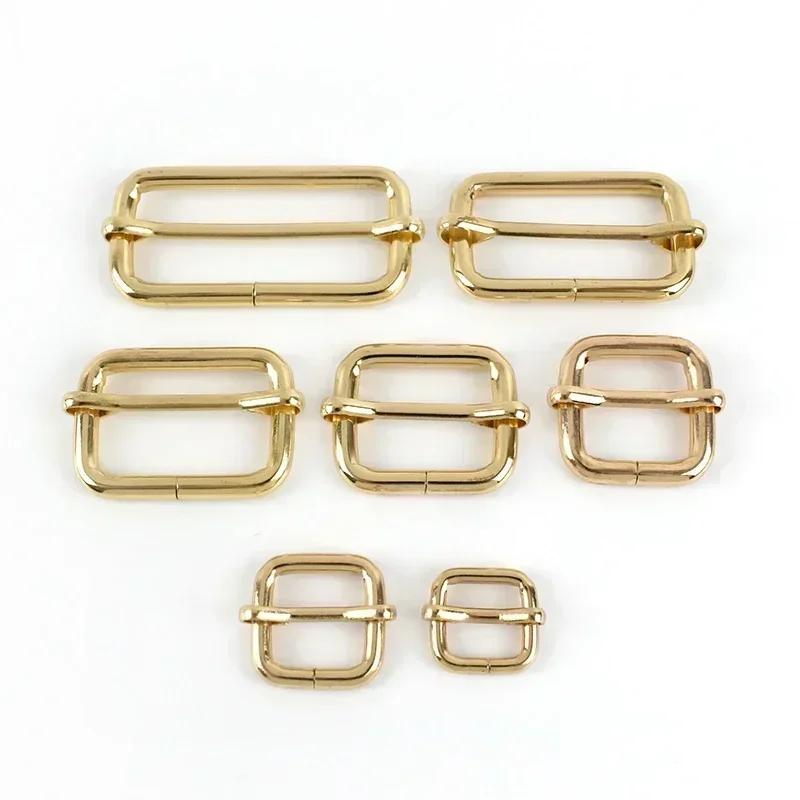 10Pcs Meetee 13-50mm Metal Buckle Backpack Belts Sliders Buckles Webbing Adjuster Clasp DIY Handbag Crafts Hardware Accessories