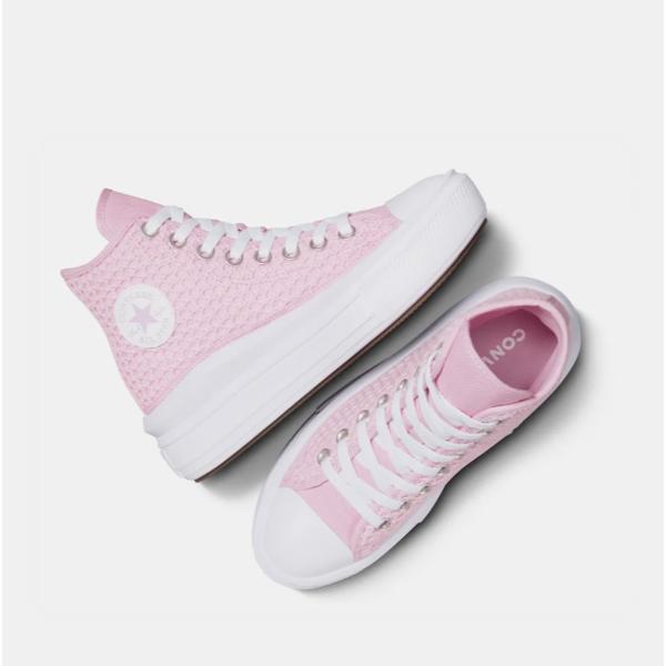 Converse Lightweight High Top Canvas Sneakers Platform Pink A07358c