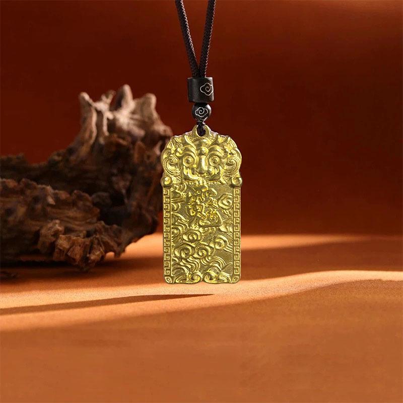 

2026 Kylin Auspicious Clouds 999 Sterling Silver Necklace with Niche Ancient Method Square Pendant - Women s Pure Silver Birthday Gift