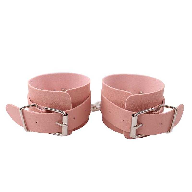 10 PCS Bondage Kit BDSM PU Leather Bondage Set Soft Adjustable Erotic for Couples Slave Handcuffs Whip
