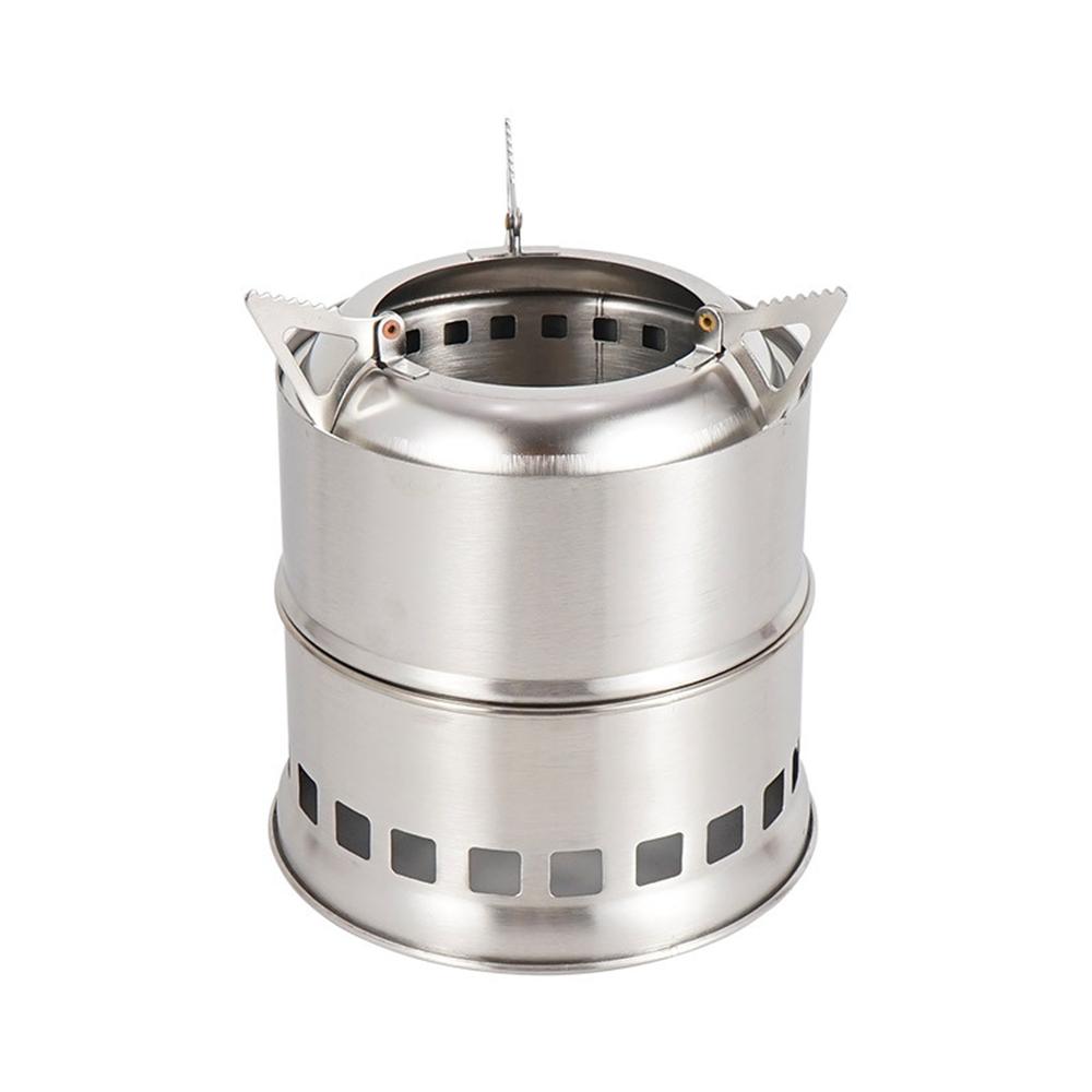 

Portable Camping Stove Mini Wood Burning Camp Stove for Backpacking Hiking Traveling Survival Cooking Stove with Carry Bag