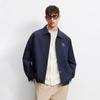 JACK&JONES Men's Loose Fit Lapel Jacket with Textured Embroidery