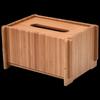 Customizable Bamboo Desktop Tissue Box Holder