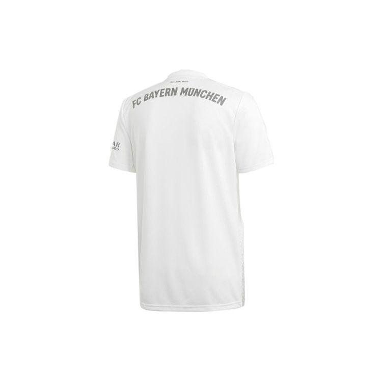 Adidas Bayern Munich Home Sports Short Sleeve Football Jersey 2019-20 Season Men Tops White DW7406