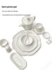 Luxurious Gold Rimmed Bone China Table Setting for Upscale Hotels and Private Clubs