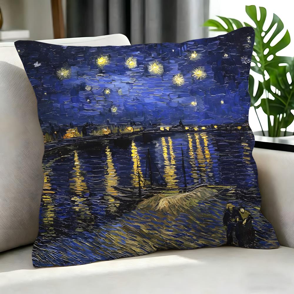 artist Vincent van Gogh Cushion Cover Cushion Cover Set Pcs x x x Pillowcase Decorative Sofa Home Decor