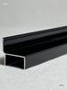 Aluminum Alloy Toilet Partition Door Edge Stop Strip Hardware - Thickened H-profile Card Slot
