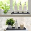 Thickened Bathroom Counter Tray Shatterproof Soap Dispenser Tray  for Dressing Tables