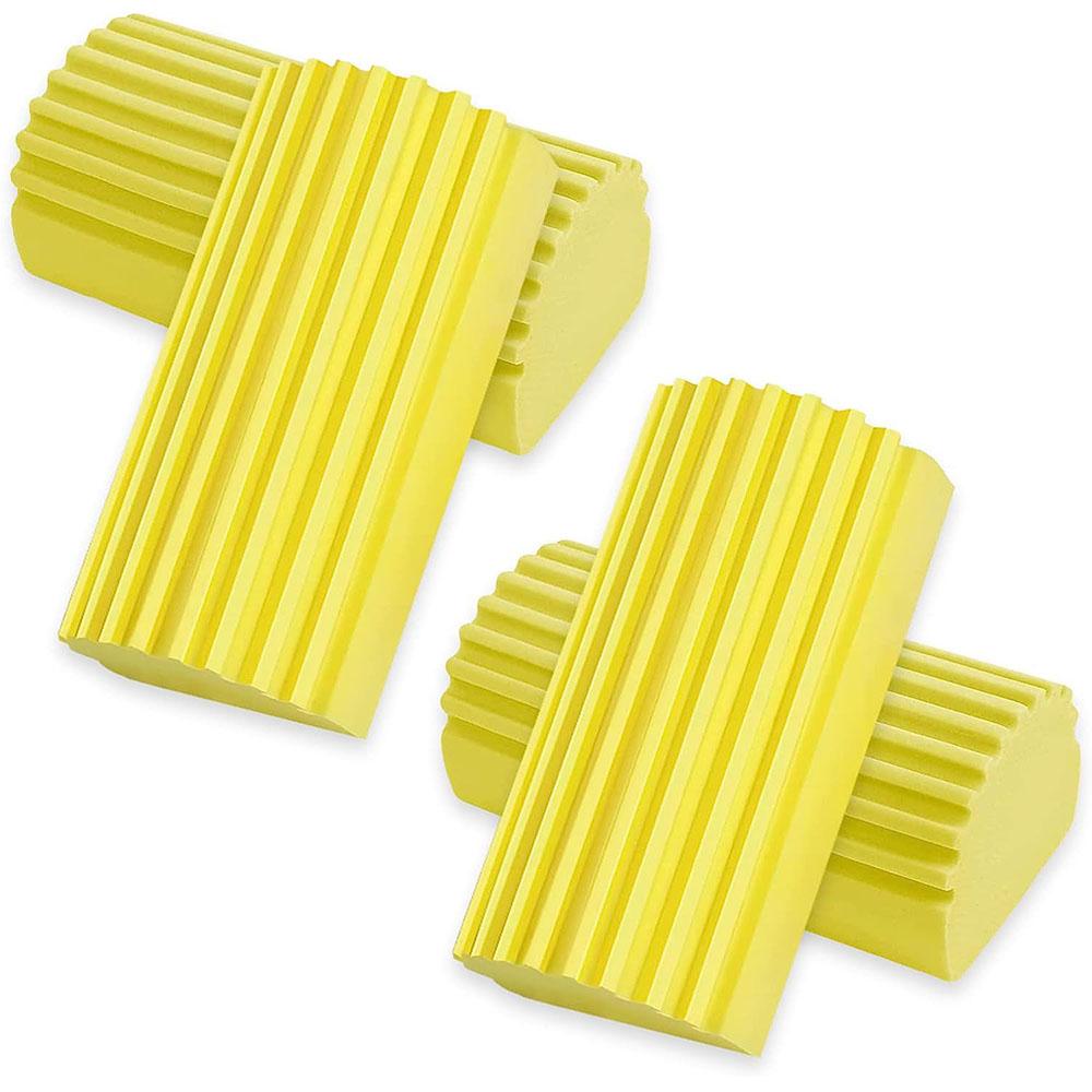 4pcs Reusable Damp Clean Duster Sponges for Cleaning Blind Glass Baseboard Vent