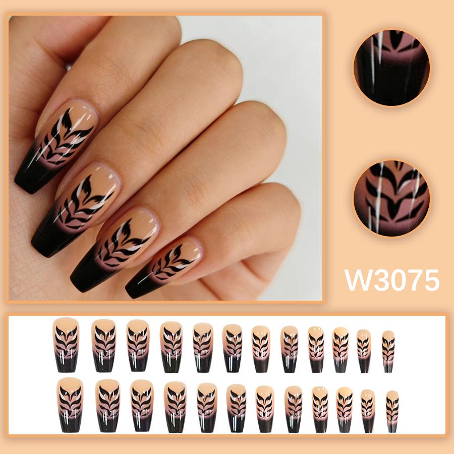 European & American Wheat Ear Style Fashionable Pure Color Wearable Nails