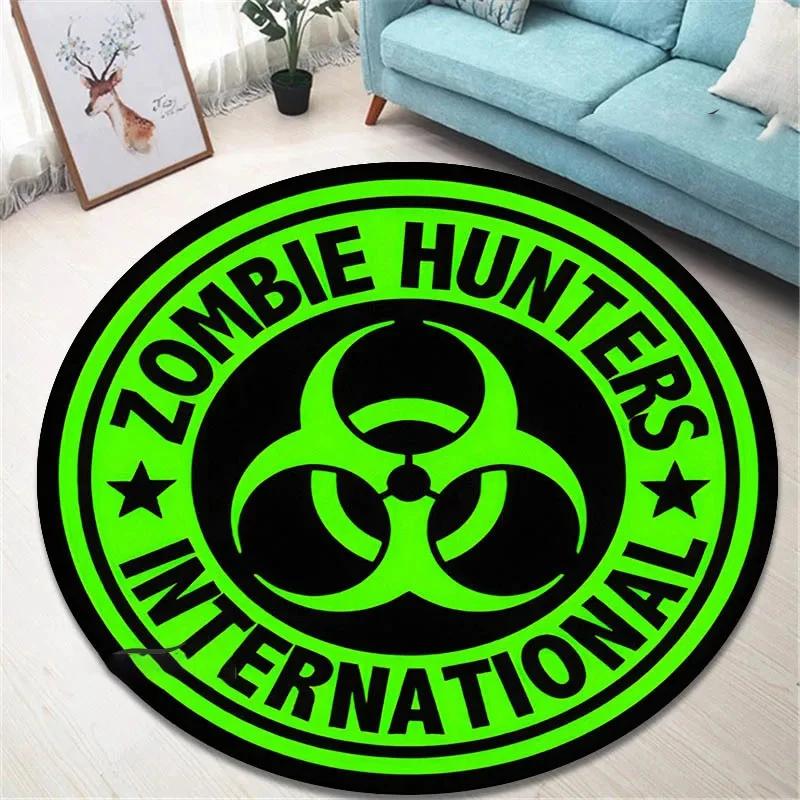 R-Resident Evil Umbrella Printed Round Carpet Living Room Bedroom Beautiful Mats Non -slip Door Pad Floor Mats Birthday Gift