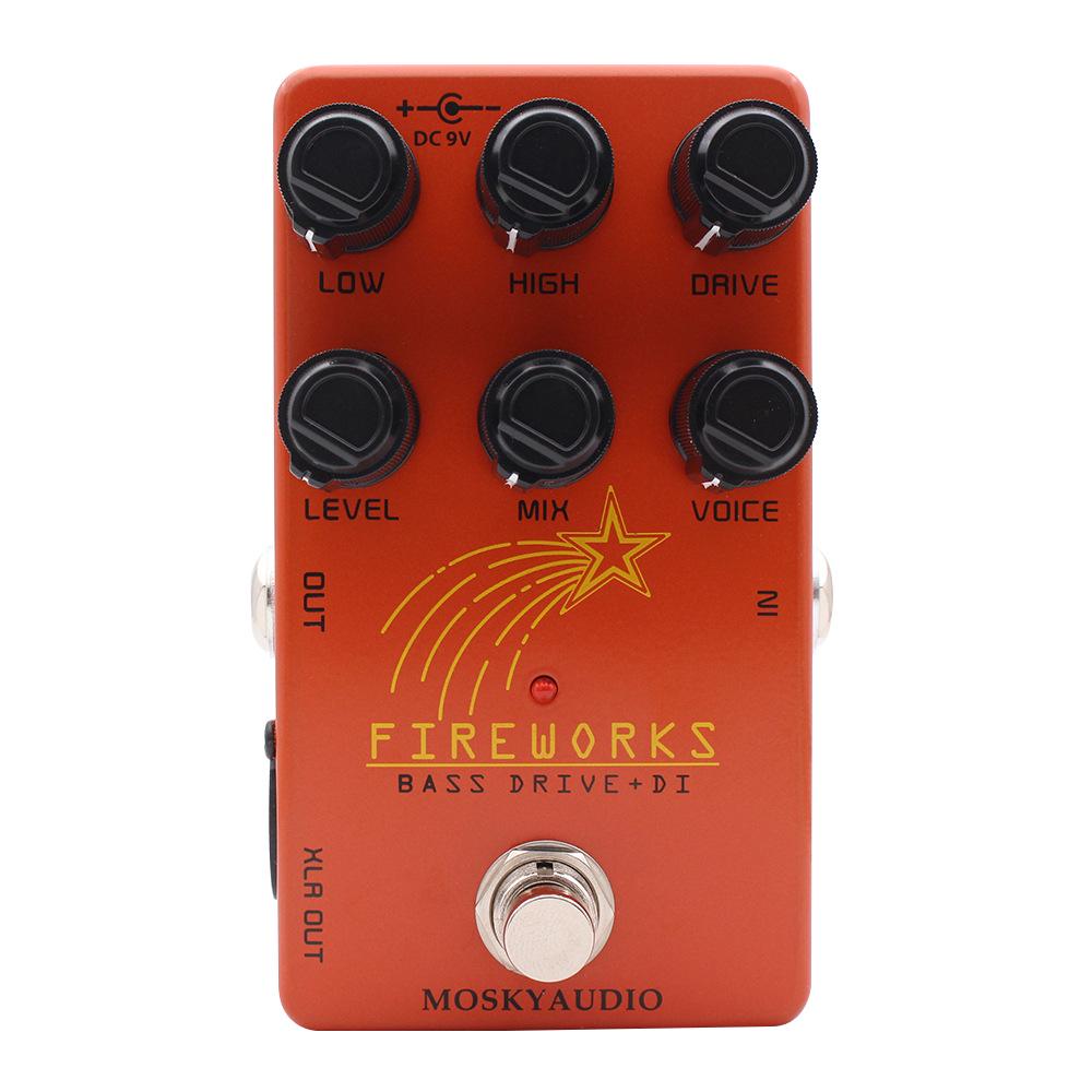 Moskyaudio Fireworks Bass Drive: Кабинетный симулятор Overdrive + DI