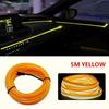 5M Car Interior Led Decorative Lamp EL Wiring Neon Strip Cold Light Wire For Auto DIY Flexible Ambient Light USB Atmosphere Lamp