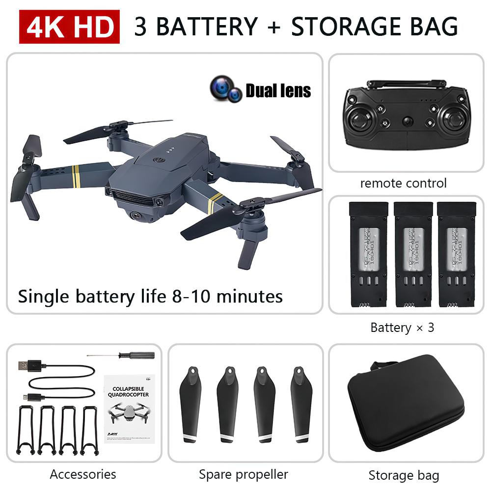 New E58 Pro Wide-angle 4K HD Camera Drone Real-time Transmission Photography/video Long Flight Drone Mobile WiFi Control
