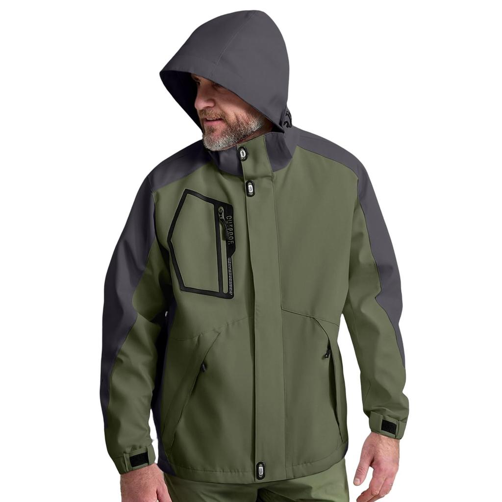 Men's Lightweight - Windproof Hiking Jacket for Spring and Fall Outdoor Wear
